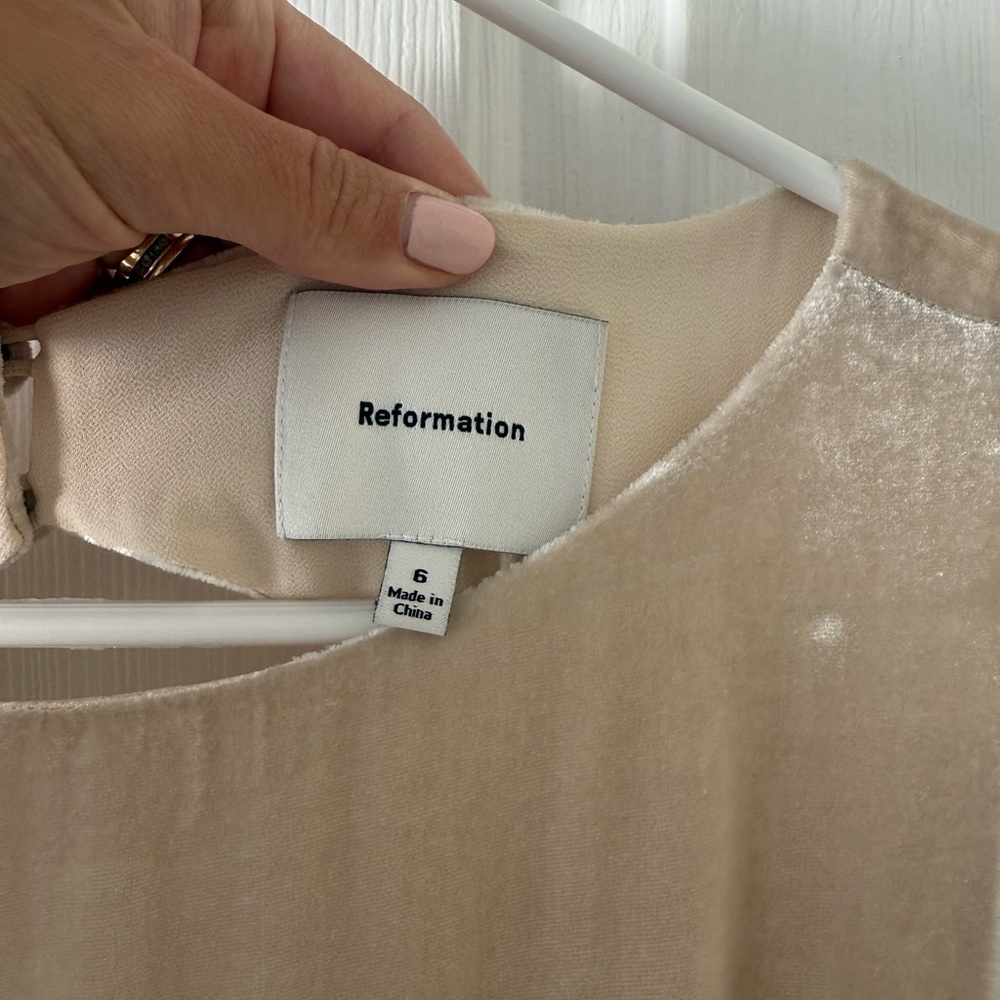 Reformation Velvet Midi Dress - Picture 2 of 5